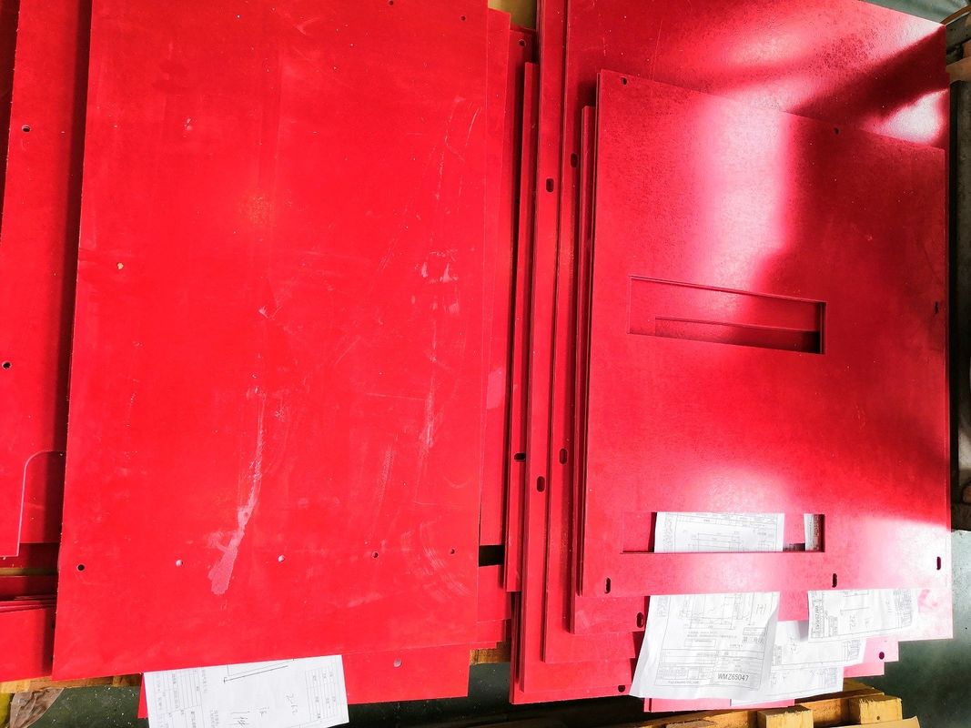 A cor vermelha GPO -3 laminou as peças feitas à máquina CNC da folha com o UL reconhecido